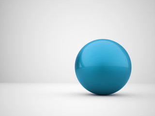 Blue abstract sphere