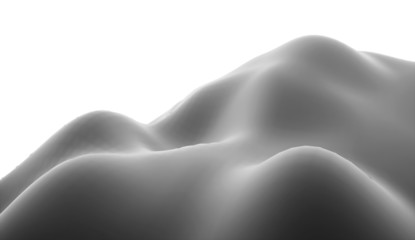 Silver abstract hills concept