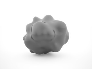 Bacteria concept rendered isolated on white