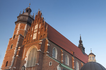 Poland, Kraków, Kazimierz, West  End of Corpus Christi Gothic C