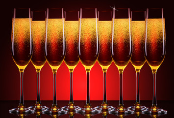 luxury glass of champagne