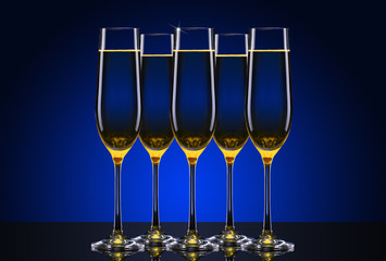 luxury glass of champagne