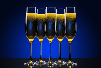 luxury glass of champagne