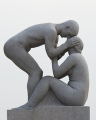 Statues in Vigeland park in Oslo, Norway © Belikova Oksana