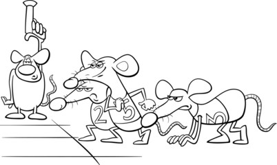 rat race cartoon coloring book