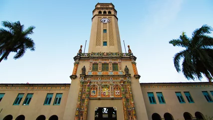 Fotobehang Torre de la Universidad de Puerto Rico. UPR © solraknauj