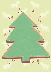 sheeps and christmas gingerbread