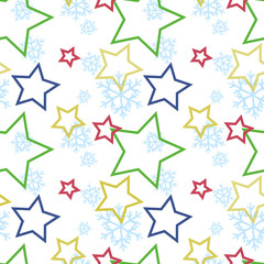 Seamless winter pattern vector illustration