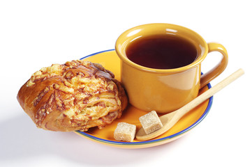 Bun and tea