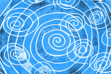 hellblauer Spiralform Hintergrund...