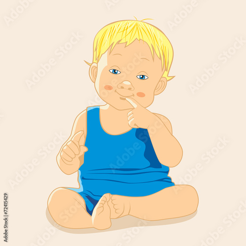 "Kid. Vector illustration." Stock image and royalty-free vector files