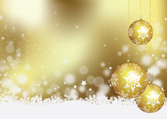 Christmas gold background - 72415688