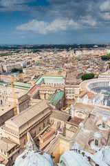 Fototapeta na wymiar Aerial view of Rome