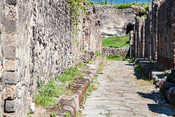 Ruins of ancient city Pompeii