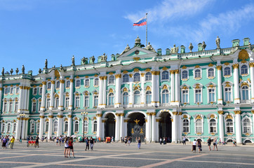 Fototapeta na wymiar Санкт-Петербург, дворцовая площадь, Зимний дворец