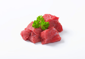 Diced beef