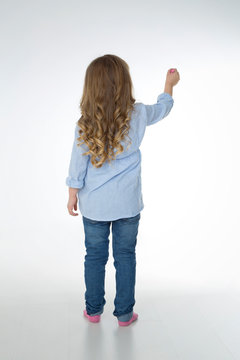thoughtful blond young girl