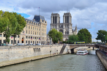 Fototapeta na wymiar Paris. Quay of the river Seine