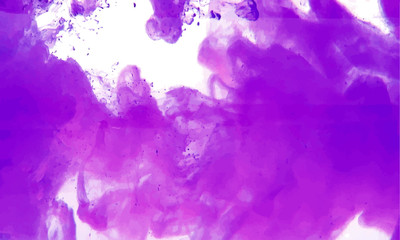 Violet cloud of ink
