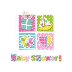 baby shower greeting card