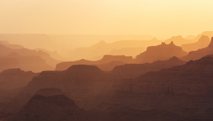 Naklejka premium Grand Canyon shapes
