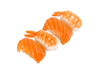 Sushi on a light background