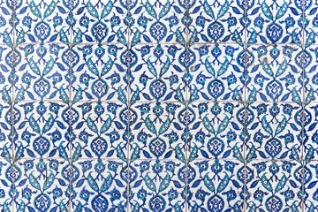 Tiles of walls of New mosque in Fatih, Istanbul