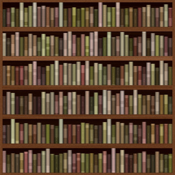Bookshelf generated hires texture