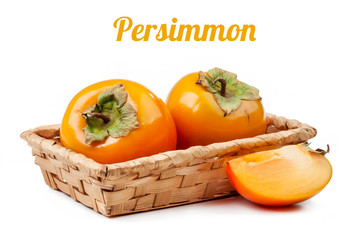 persimmon isolated