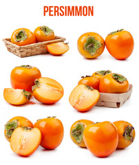 persimmon isolated - 72423653