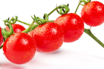 Cherry Tomato Isolated on a white background.
