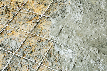 Concrete floor pouring