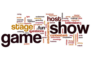 Game show word cloud