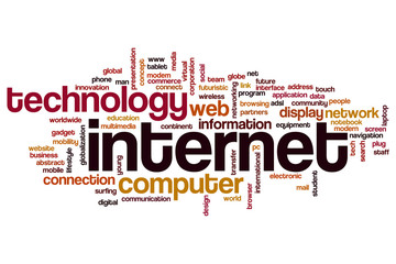 Internet word cloud