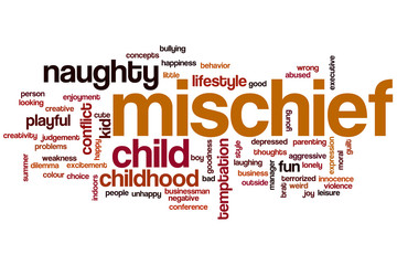 Mischief word cloud