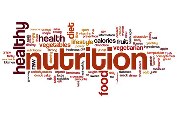 Nutrition word cloud