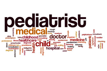Obraz premium Pediatrist word cloud
