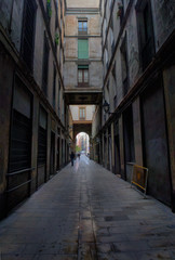 Fototapeta na wymiar Gothic quarter, Barcelona
