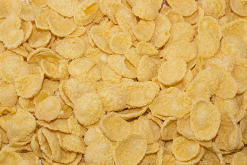 Corn flakes background texture