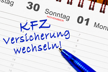 Fototapeta premium KFZ-Versicherung kündigen wechseln