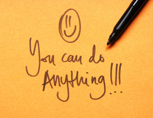 motivational message you can do anything
