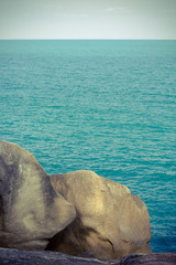 Fototapeta premium View of a rocky coast