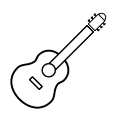 Guitar sign icon.