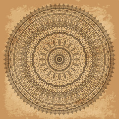 Mandala. Ethnic decorative elements.