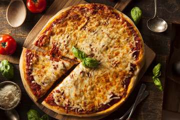 Homemade Hot Cheese Pizza