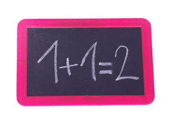 blackboard with exercise