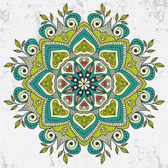 Mandala. Ethnic decorative elements.