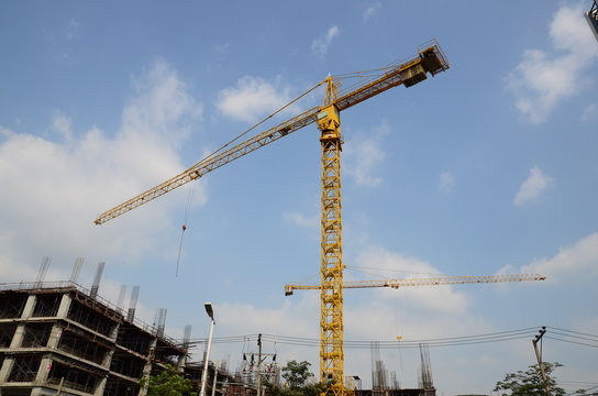 Crane in Construction site
