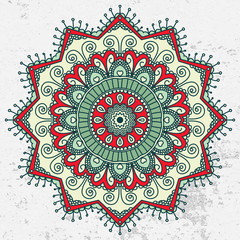 Mandala. Ethnic decorative elements.