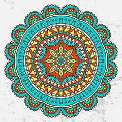 Mandala. Ethnic decorative elements.